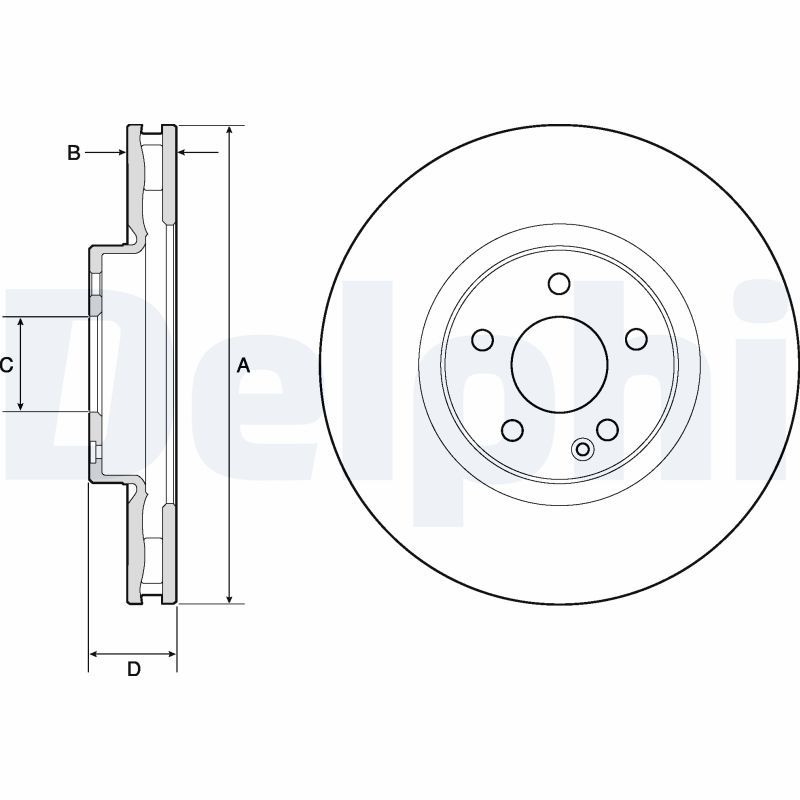 DELPHI BG9174C Brake Disc