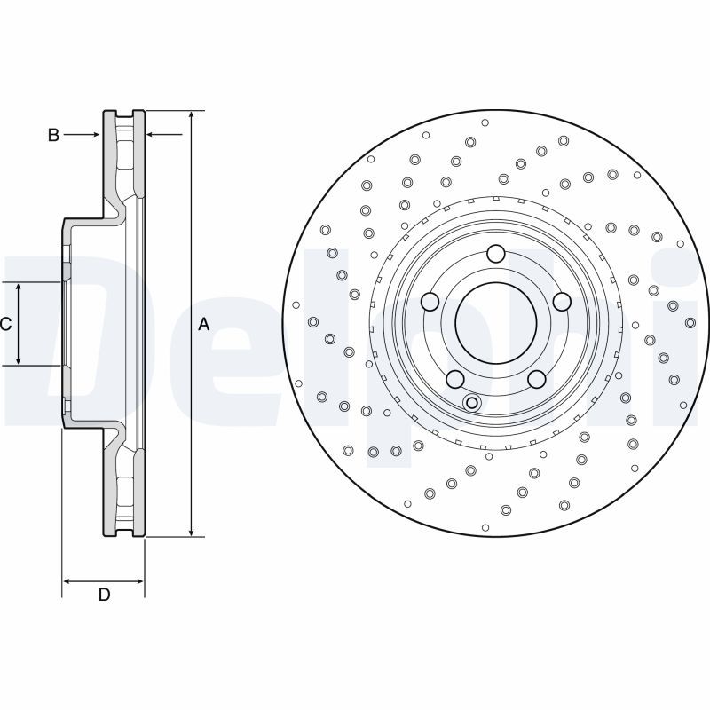 DELPHI BG9216C Brake Disc