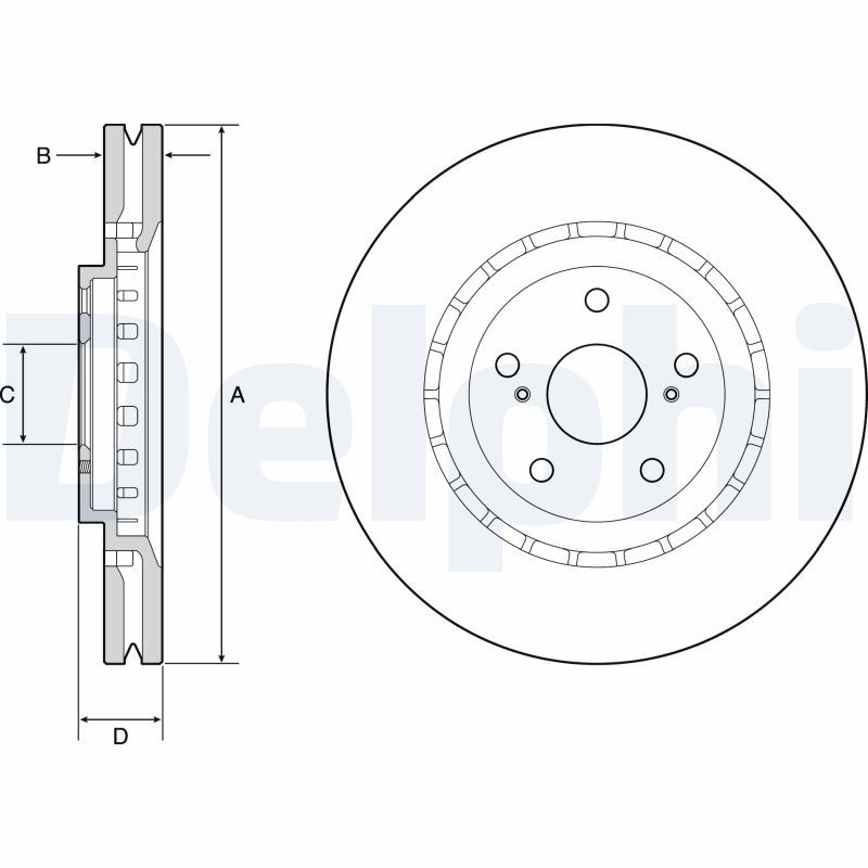 DELPHI BG9219C Brake Disc