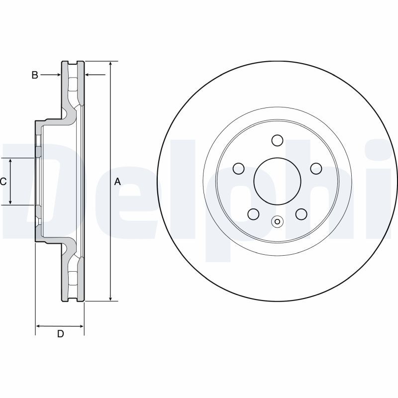 DELPHI BG9220C Brake Disc