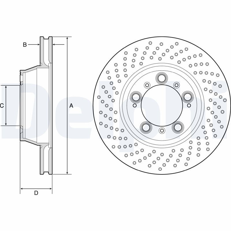 DELPHI BG9225C Brake Disc