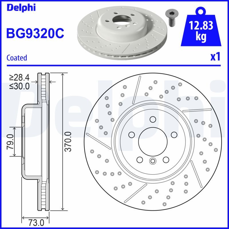 DELPHI BG9320C Brake Disc