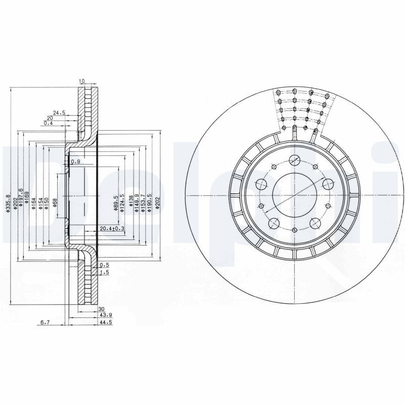 DELPHI BG9783 Brake Disc
