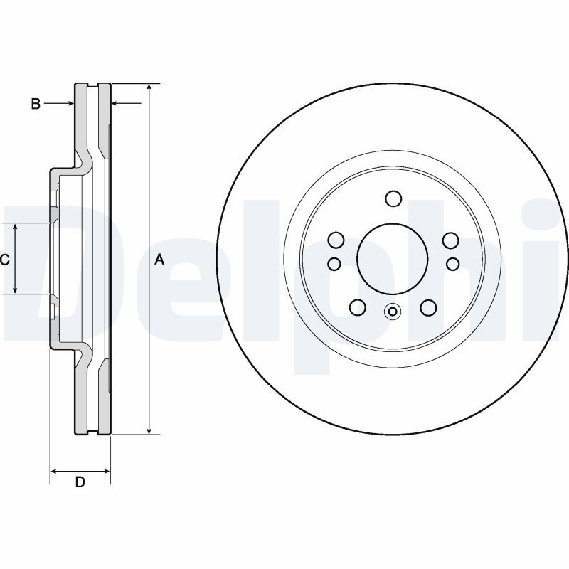 DELPHI BG9968 Brake Disc