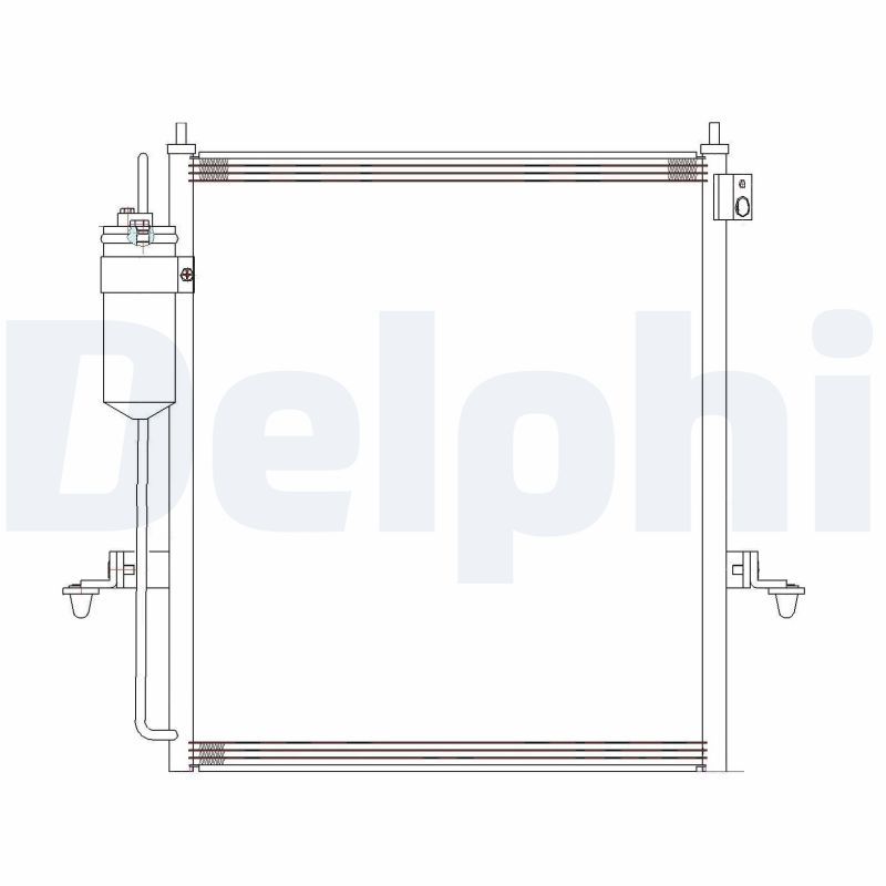 DELPHI CF20286 Condenser, air conditioning