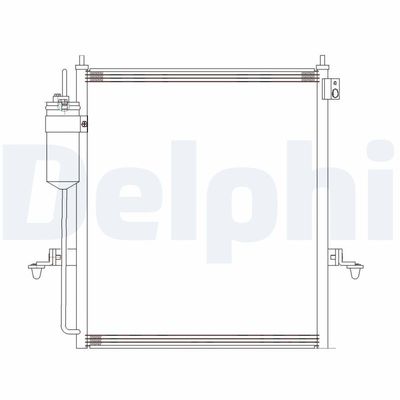 Condenser, air conditioning DELPHI CF20286