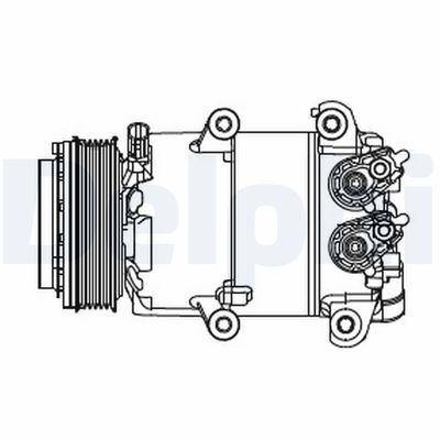 Compressor, air conditioning DELPHI CS20466