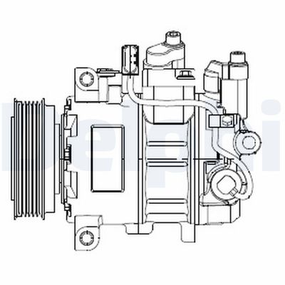 Compressor, air conditioning DELPHI CS20474