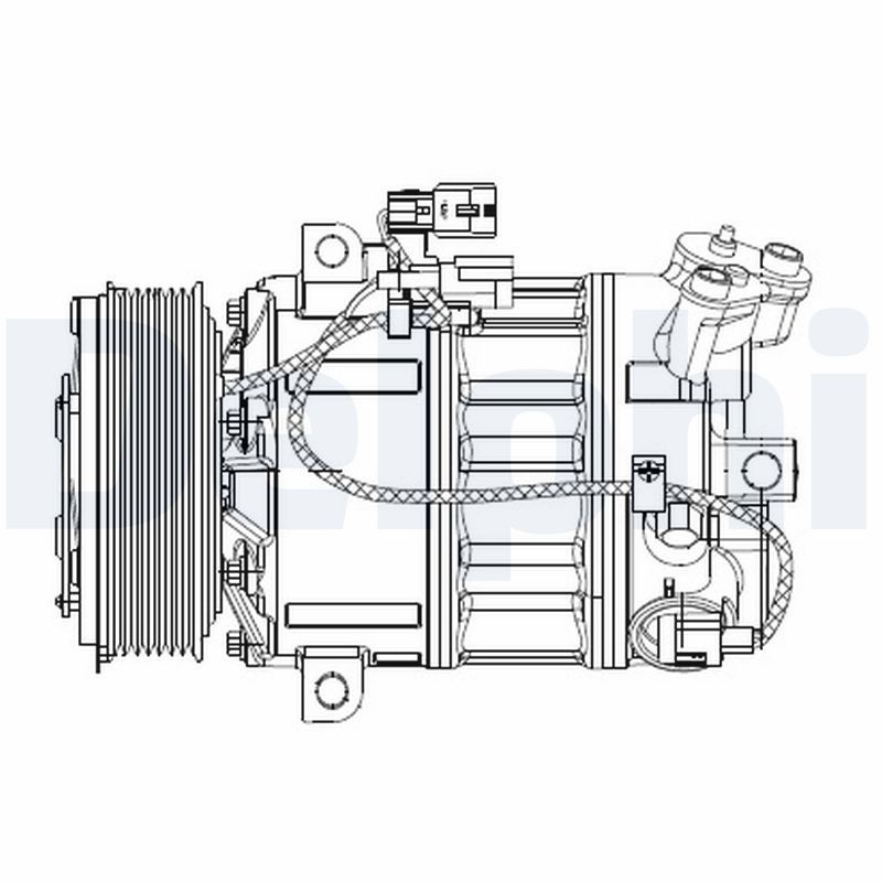 DELPHI CS20477 Compressor, air conditioning