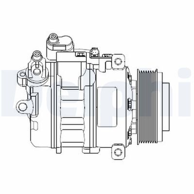 Compressor, air conditioning DELPHI CS20479