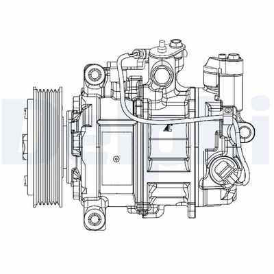 Compressor, air conditioning DELPHI CS20504