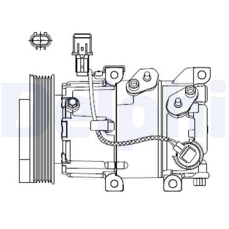 DELPHI CS20518 Compressor, air conditioning