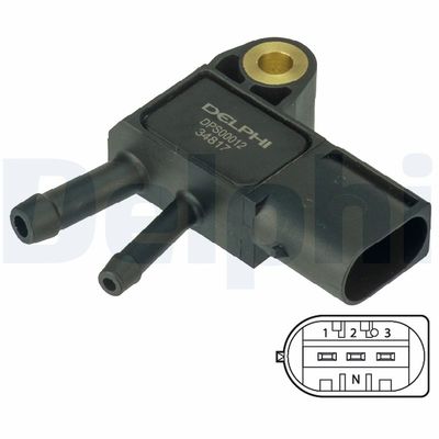Sensor, exhaust pressure DELPHI DPS00012