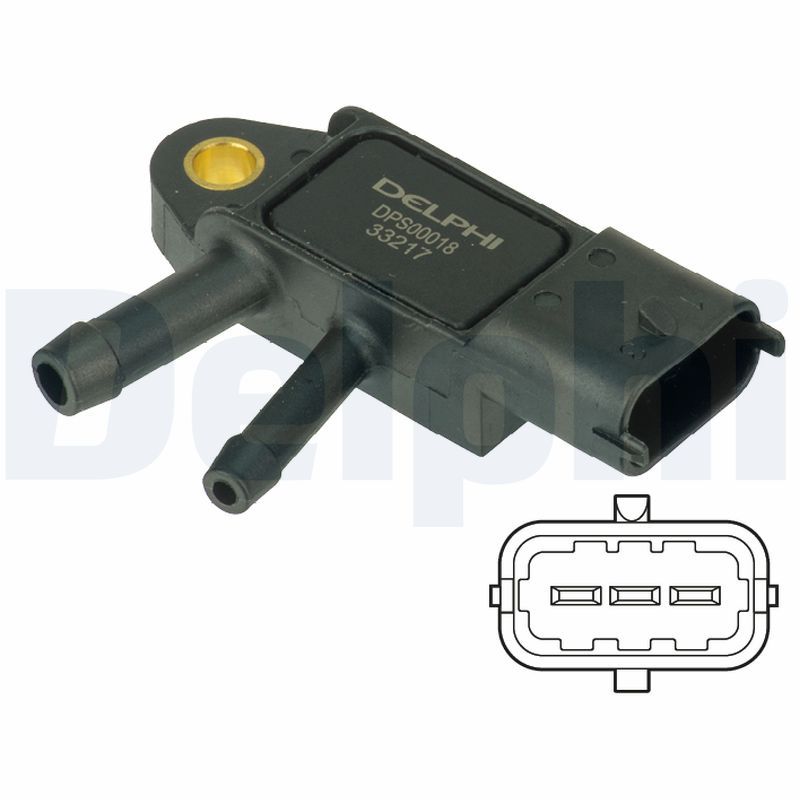 DELPHI DPS00018 Sensor, exhaust pressure