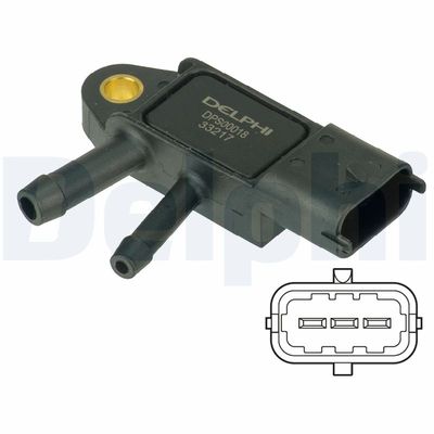 Sensor, exhaust pressure DELPHI DPS00018