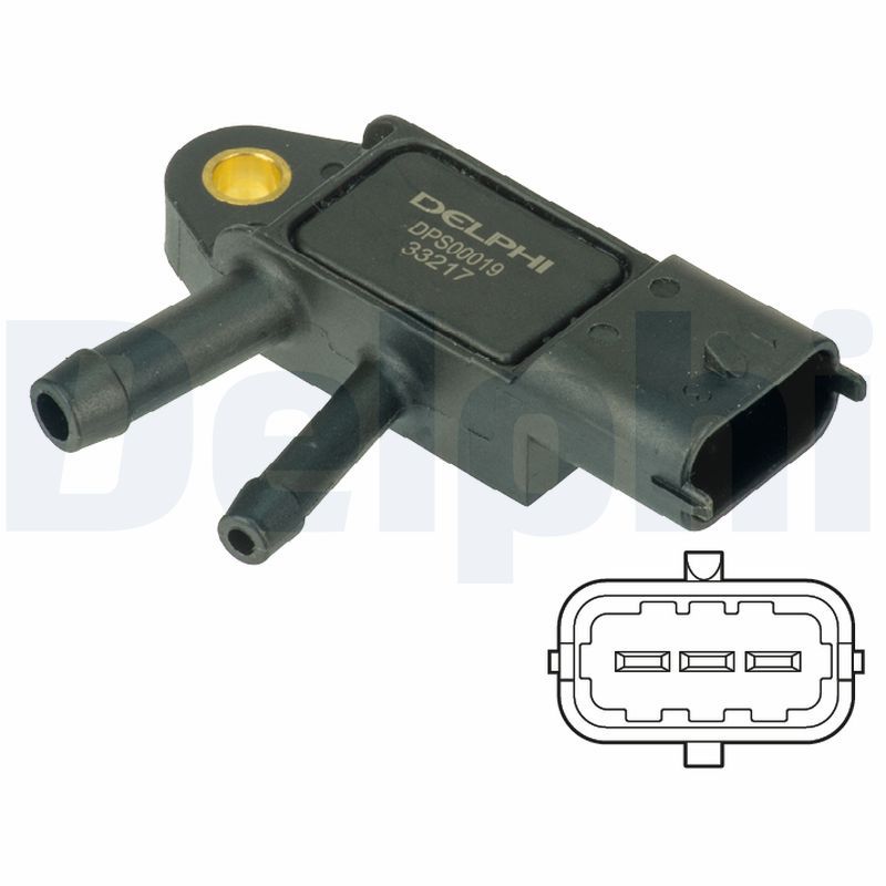 DELPHI DPS00019 Sensor, exhaust pressure
