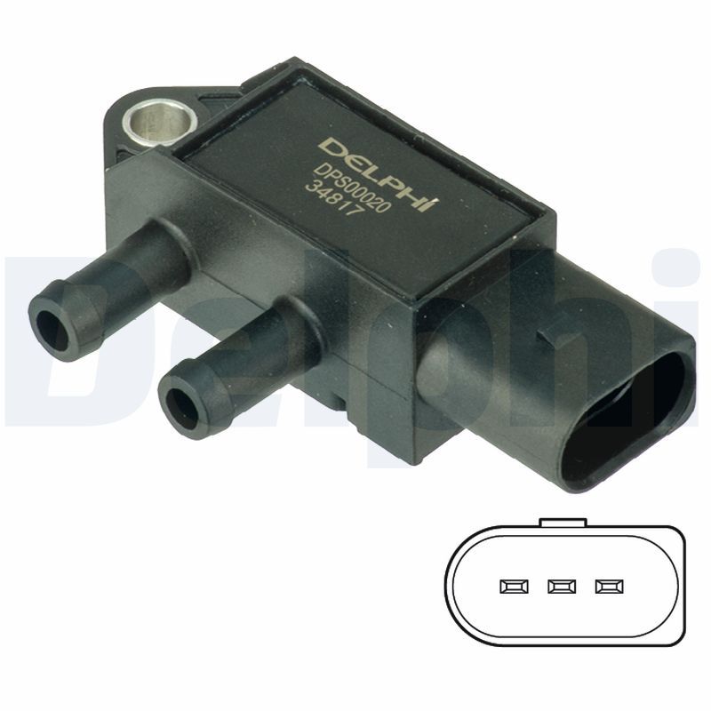 DELPHI DPS00020 Sensor, exhaust pressure