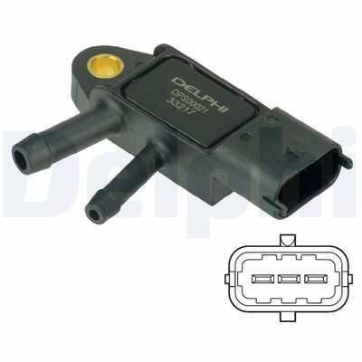 Sensor, exhaust pressure DELPHI DPS00021