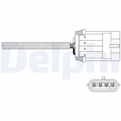 Lambda Sensor DELPHI ES11050-12B1