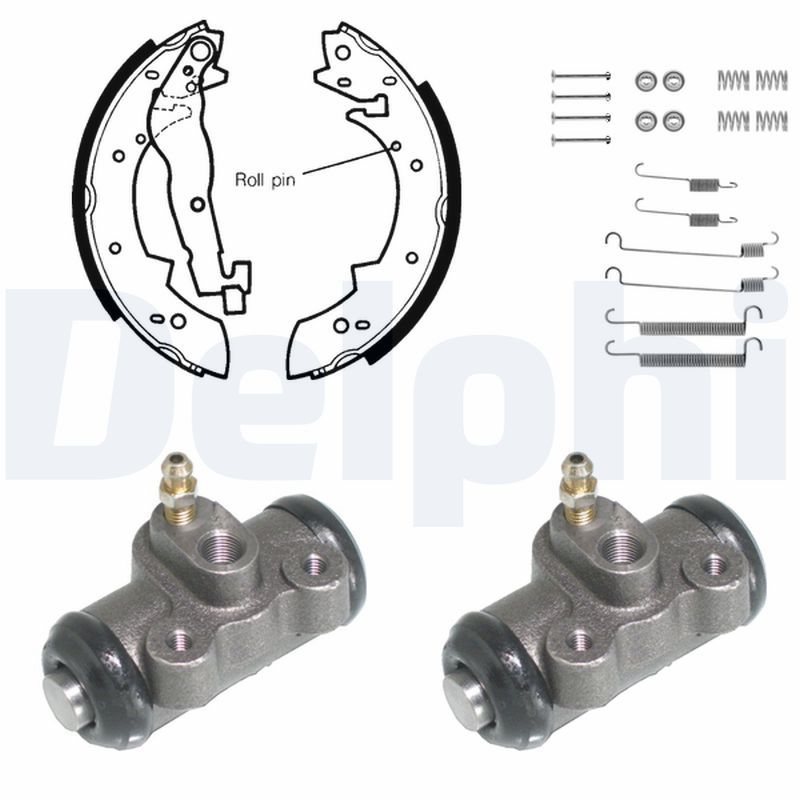 DELPHI KP638 Brake Shoe Set
