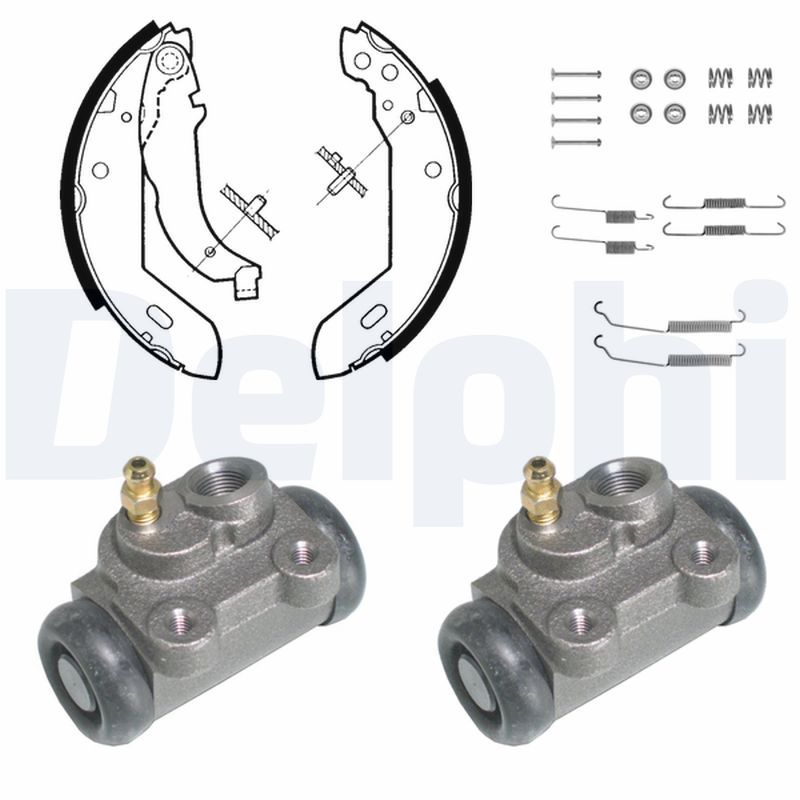 DELPHI KP650 Brake Shoe Set