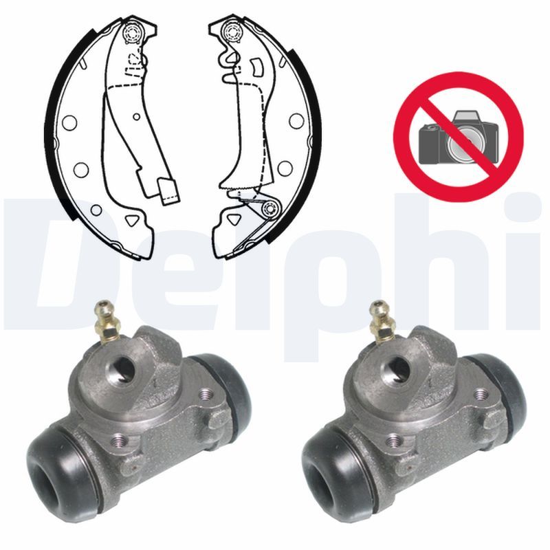 DELPHI KP676 Brake Shoe Set