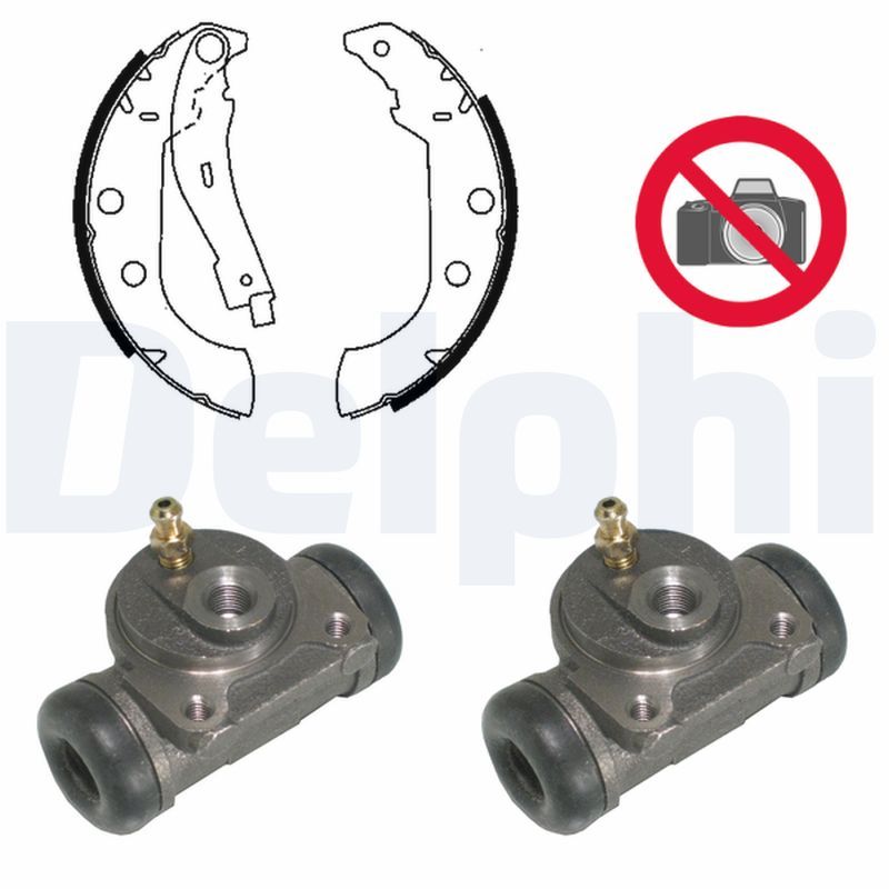 DELPHI KP877 Brake Shoe Set