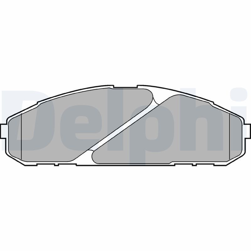 DELPHI LP1075 Brake Pad Set, disc brake