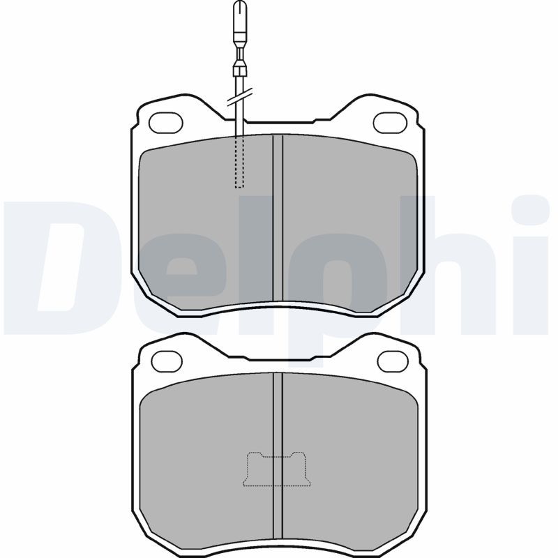 DELPHI LP108 Brake Pad Set, disc brake