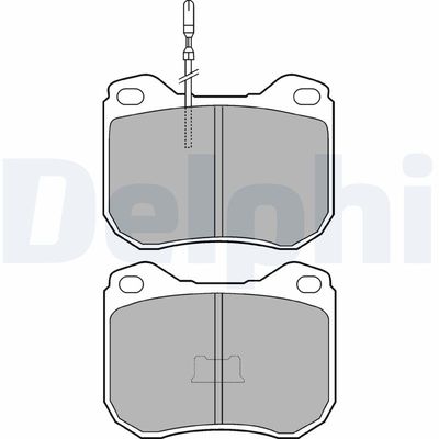 Brake Pad Set, disc brake DELPHI LP108