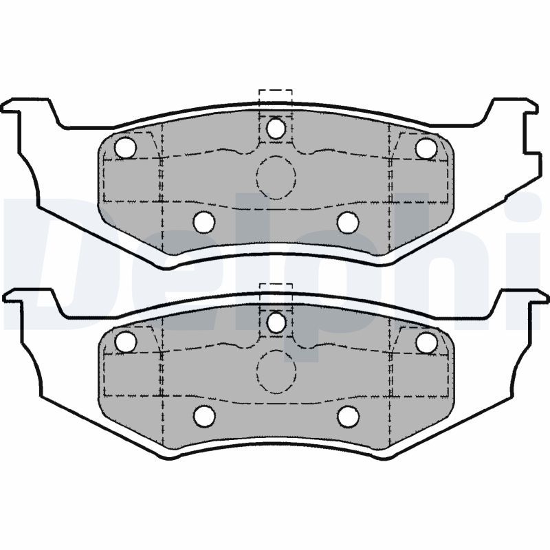DELPHI LP1162 Brake Pad Set, disc brake
