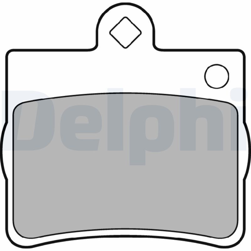 DELPHI LP1402 Brake Pad Set, disc brake