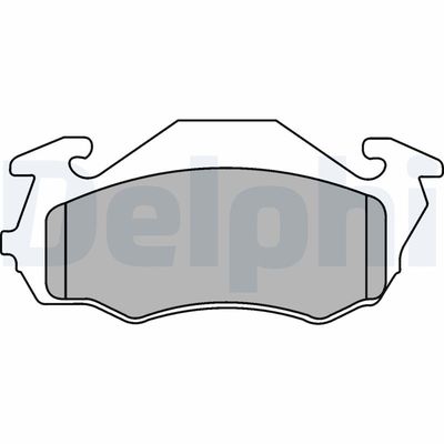 Brake Pad Set, disc brake DELPHI LP1431