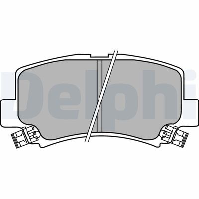 Brake Pad Set, disc brake DELPHI LP1439