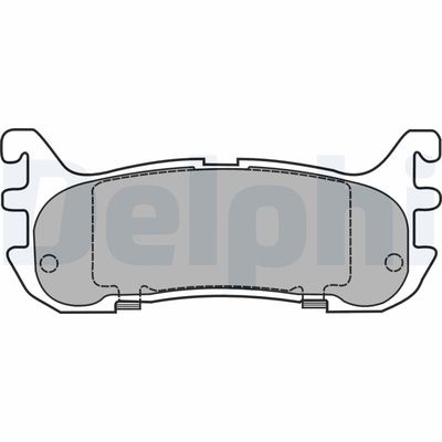 Brake Pad Set, disc brake DELPHI LP1452