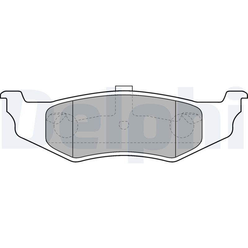DELPHI LP1515 Brake Pad Set, disc brake