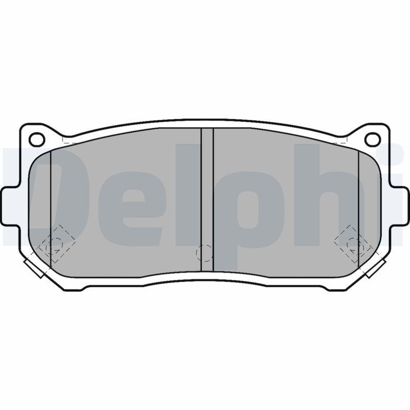 DELPHI LP1528 Brake Pad Set, disc brake