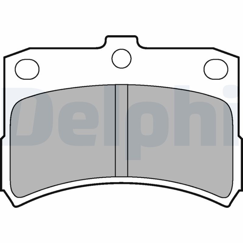 DELPHI LP1547 Brake Pad Set, disc brake