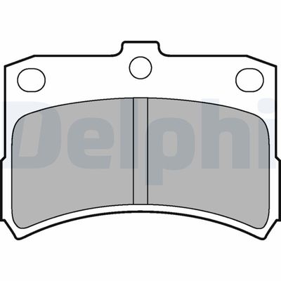 Brake Pad Set, disc brake DELPHI LP1547