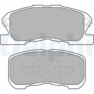 Brake Pad Set, disc brake DELPHI LP1551