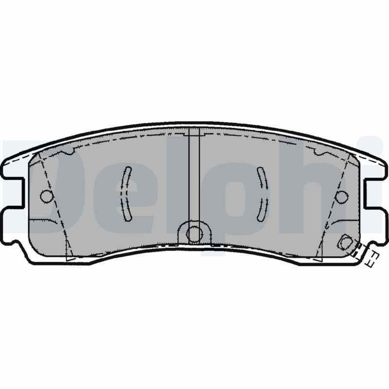 DELPHI LP1612 Brake Pad Set, disc brake