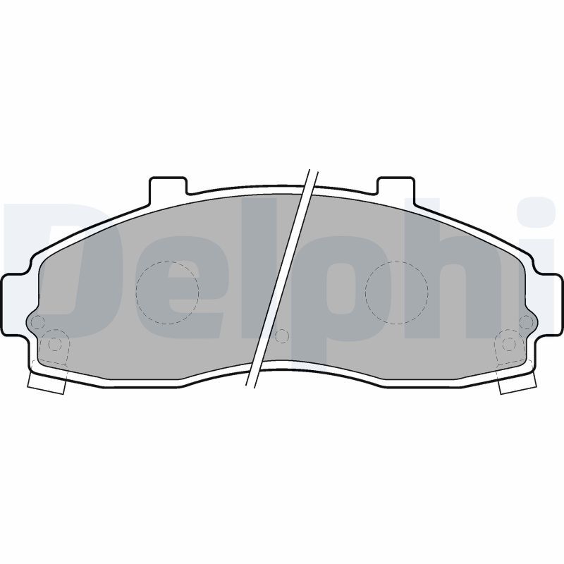 DELPHI LP1664 Brake Pad Set, disc brake