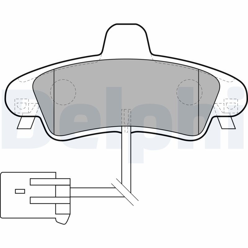 DELPHI LP1683 Brake Pad Set, disc brake
