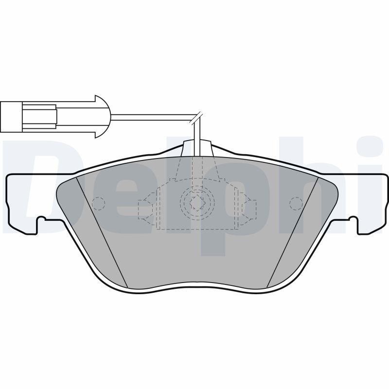 DELPHI LP1686 Brake Pad Set, disc brake