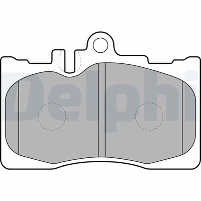 Brake Pad Set, disc brake DELPHI LP1689