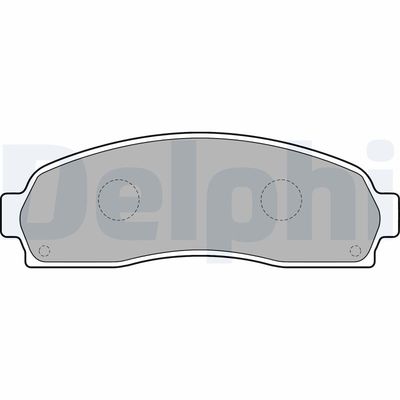 Brake Pad Set, disc brake DELPHI LP1757