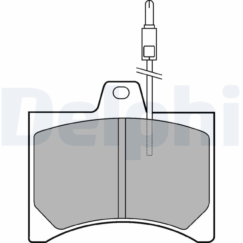 DELPHI LP177 Brake Pad Set, disc brake