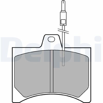 Brake Pad Set, disc brake DELPHI LP177