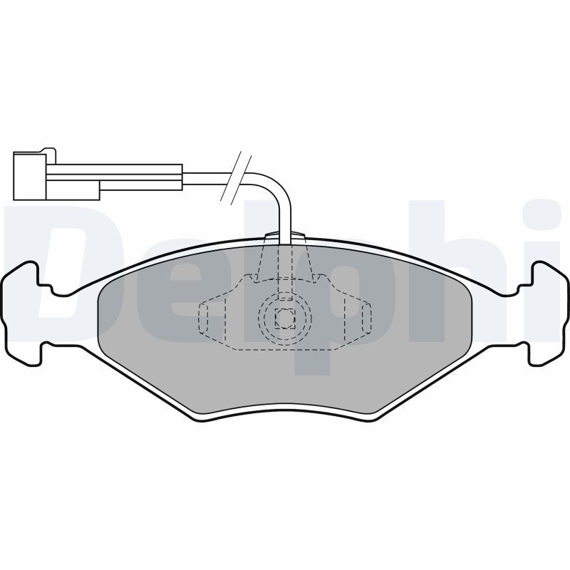DELPHI LP1811 Brake Pad Set, disc brake