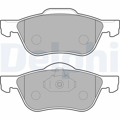 Brake Pad Set, disc brake DELPHI LP1830